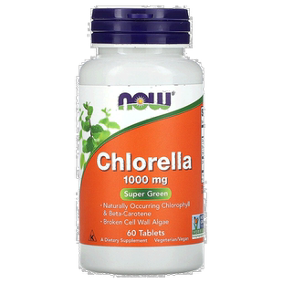 香港直发Now诺奥小球藻膳食补充剂含叶绿素胡萝卜素易消化60片
