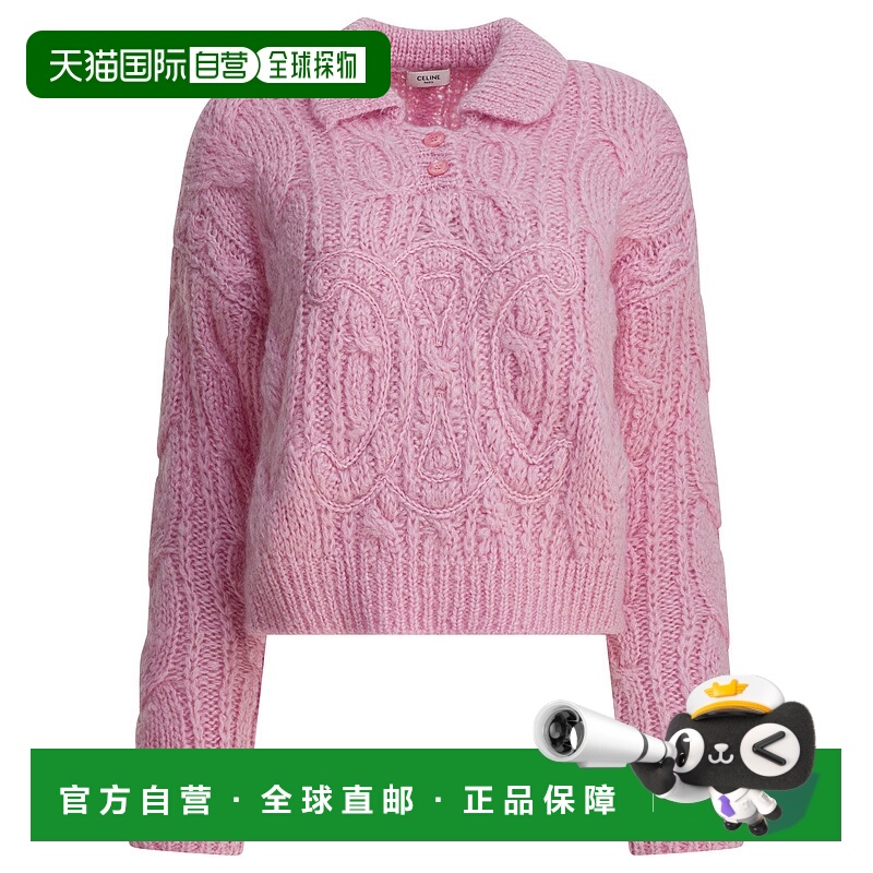 香港直邮CELINE 女士针织衫 2ADMI884Z24BY AW2025 粉红色