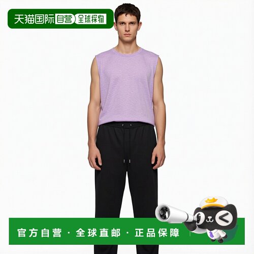 香港直邮MONCLER 男士休闲裤 K20912A0002289ALO999 CO 黑色卫裤