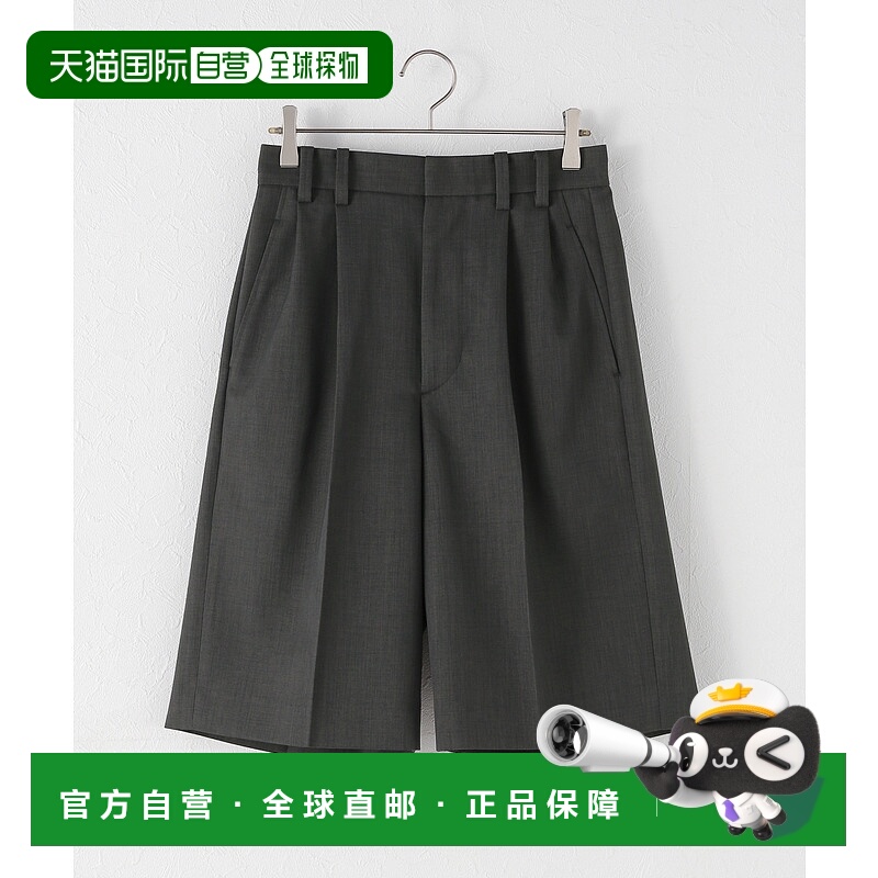 1h可退 日本直邮Spick & Span 女士宽松半拉链仿麻质感短裤 25030