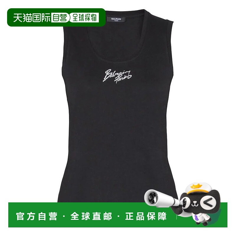 1h可退 香港直邮BALMAIN 女士T恤 GF1EB075BD40EAB SS2026 黑色 B