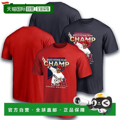 日本直邮限量版大谷翔平本垒打王纪念T恤 2023 HOME RUN CHAMP ML