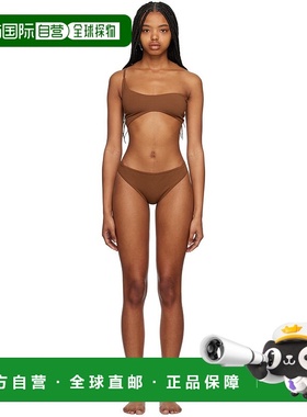 1h可退 香港直邮潮奢 ELLISS 女士 棕色 Asymmetric 内衣套装 Asy