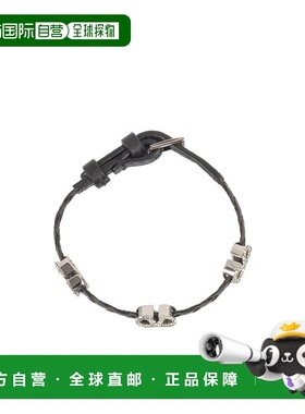 香港直邮VALENTINO 女士手链手镯 WJ0X71UDN32U SS2025 黑色 徽标