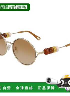 1h可退 香港直邮Chloe 蔻依 女士 圆形框太阳镜 CE167S8 colorful
