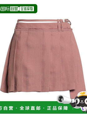 1h可退 香港直邮Acne Studios 艾克妮 女士 迷你半身裙 pink粉色