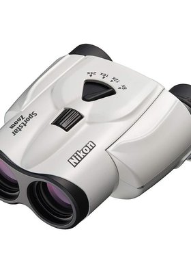 日本Nikon尼康变焦双筒望远镜白色广角高清便携24x25