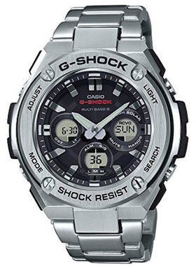 日本直购CASIO卡西欧G-SHOCK G-STEEL太阳能GST-W310D-1AJF男士银
