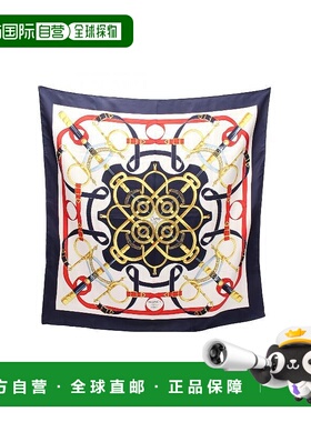 1h可退 日本直邮中古Hermes爱马仕女B级9新scarf围巾丝绸围巾/丝