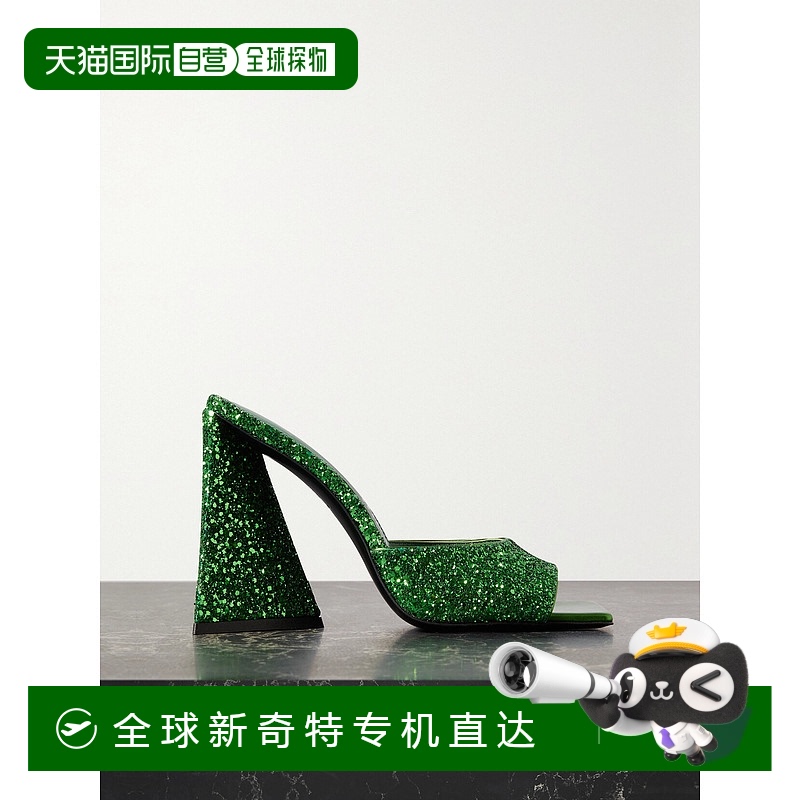 1小时内可退 香港直邮潮奢 The Attico 女士 Devon 缎布穆勒鞋 23