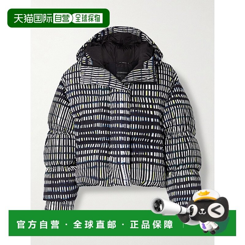 1h可退 香港直邮潮奢 CORDOVA 女士 Aomori down 连帽印花绗缝滑