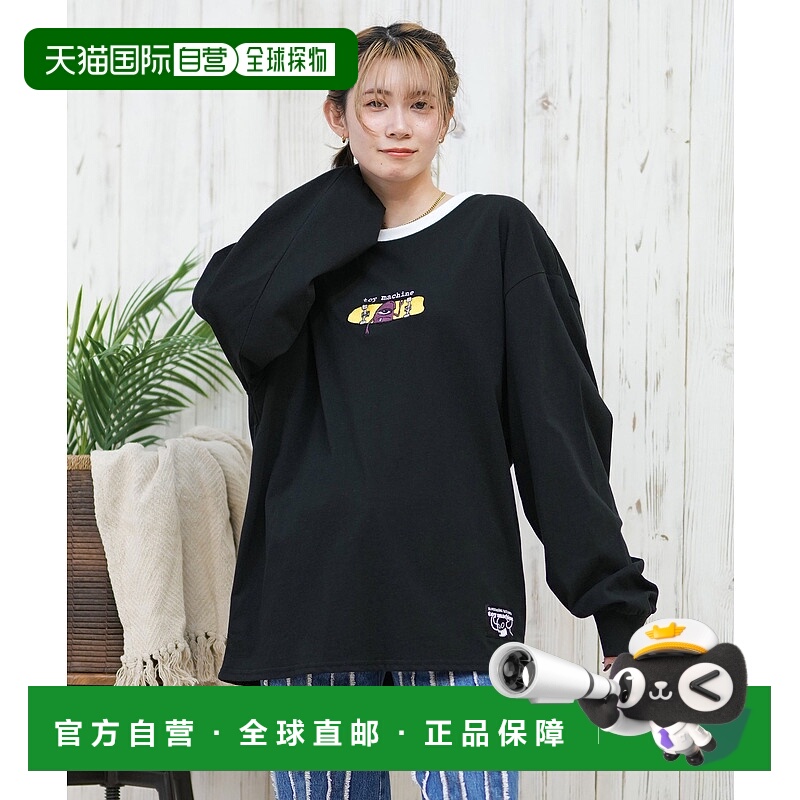 1h可退 日本直邮TOY MACHINE 女士 宽松长袖T恤 MTMPFLT12