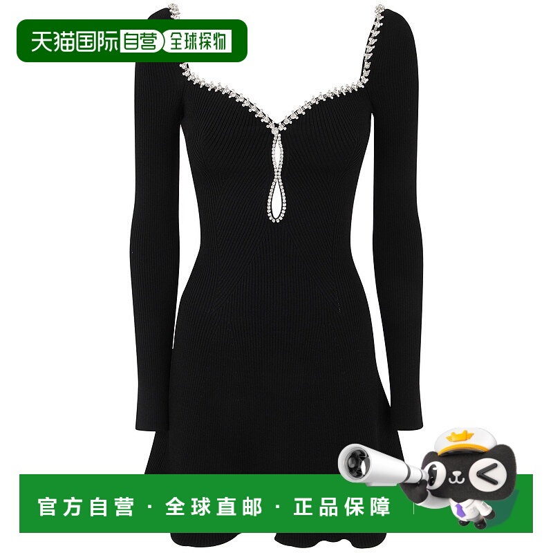 1h可退 香港直邮SELF-PORTRAIT 女士半身裙 PF23120SB AW2023 黑