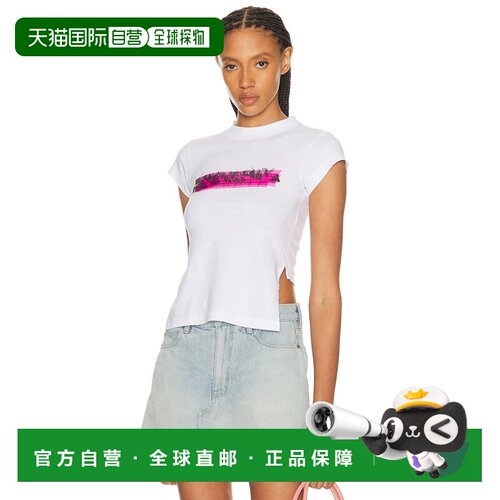 1h可退 香港直邮Balenciaga 巴黎世家 女士 CHOPPED BACK T恤 871