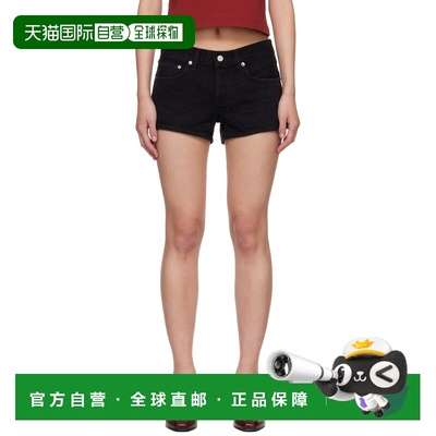 1h可退 香港直邮AGOLDE 女士 黑色 Low-Rise Parker 牛仔短裤 A92