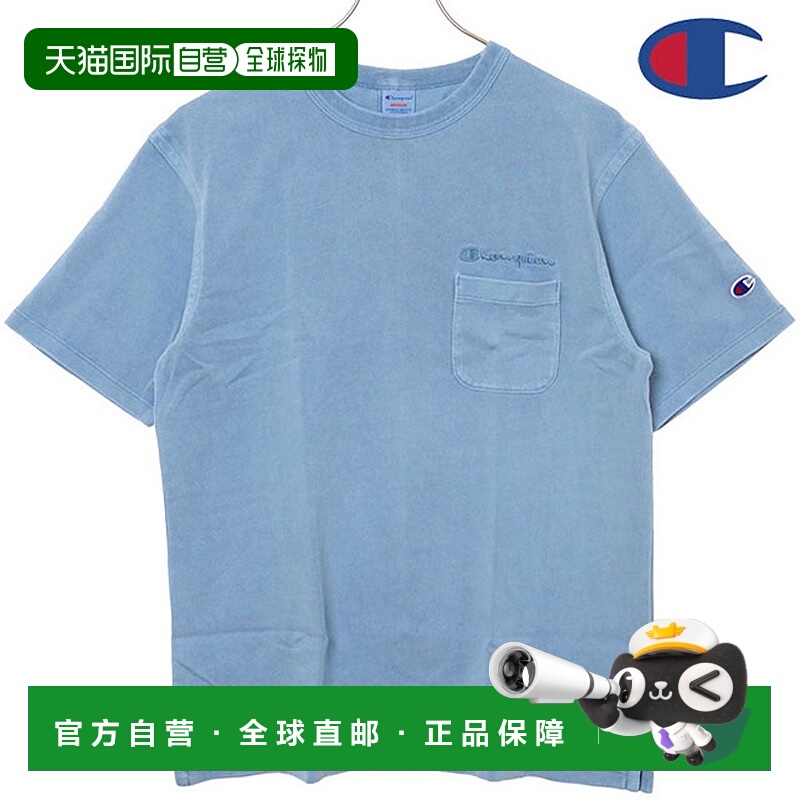 日本直邮 SHORT SLEEVE 短袖口袋T恤 [C3-B325] 石板蓝运动卫衣