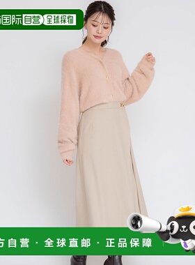 日本直邮Noela 金色斑点褶裙 [N05236EW016808] 金色半身裙包臀裙