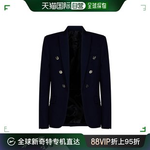 Balmain 巴尔曼 男士 BH1SG075WB02 香港直邮潮奢 徽标西装 外套