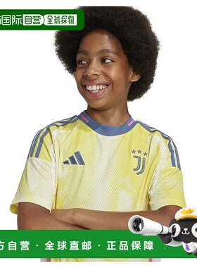 香港直邮ADIDAS Juventus 24/25客场青少年短袖T恤 中性球衣