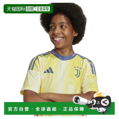 香港直邮ADIDAS Juventus 24/25客场青少年短袖T恤 中性球衣