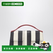 香港直邮Jacquemus Bambino 女士 1h可退 Grand 条纹黑色包包
