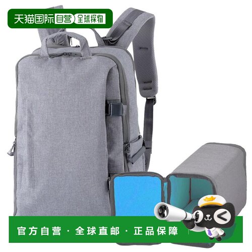 【日本直邮】elecom相机背包高品质 L15.6寸PC收纳灰色DGB-S037GY