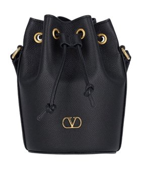 VALENTINO 女士斜挎包 WP0AJ2SNP0NO SS2025 黑色 抽绳水桶包