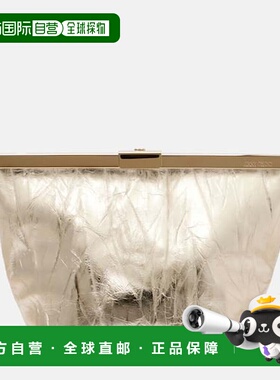 1h可退 香港直邮潮奢 Jimmy Choo 周仰杰 女士 Ganache 金属感皮