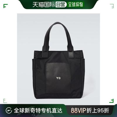 香港直邮潮奢 Y-3 男士Lux leather-trimmed tote bag 托特包