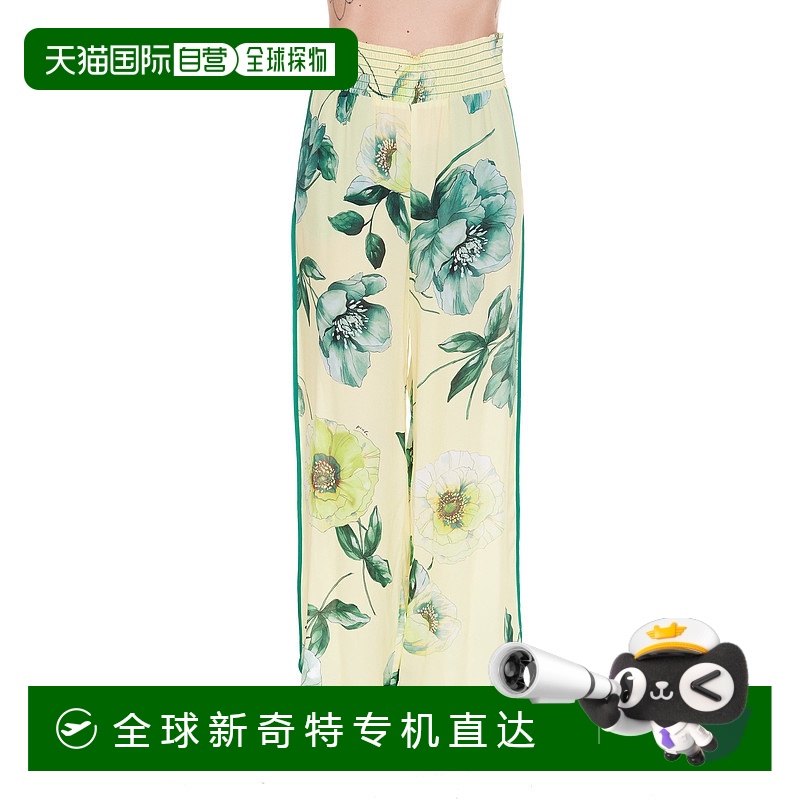 1h可退 香港直邮PINKO 女士休闲裤 1G17ACY7SKHS4 SS2022 绿色 印