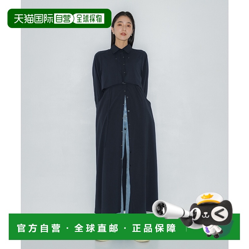 1h可退 日本直邮PUBLIC TOKYO 女士口袋设计系带衬衫裙 164210002