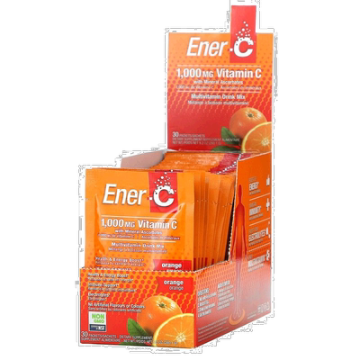 香港直发Ener-C维生素C1000毫克复合维生素混合饮品橙子味冲剂