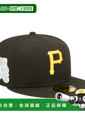 自营 New Era 59Fifty MLB 匹兹堡海盗队流行运动衫黑色/蓝色贴合