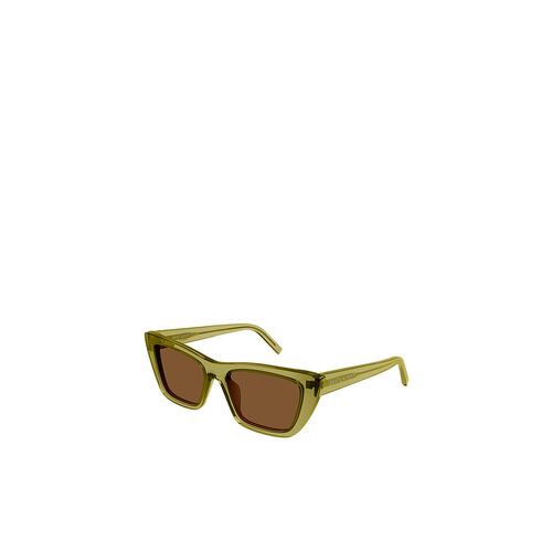 SAINT LAURENT 女士眼镜 SL276MICA059 CO 棕色 徽标太阳镜