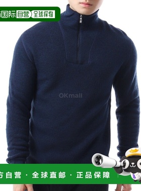 韩国直邮WoolPower 拉链龟颈 400 Darknavy (7224) 长袖男装