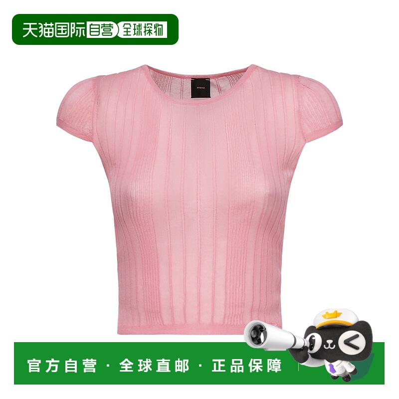 香港直邮PINKO 女士针织毛衣 104773A1NDN50 SS2025 粉红色 半透