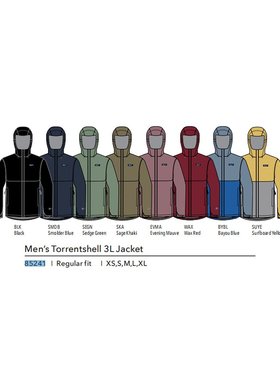 Patagonia 男士夹克 85241BLK CO 黑色 M`S TORRENTSHELL 3L