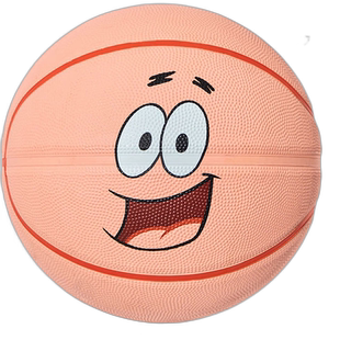 日本直邮Spalding  儿童帕特里克星微笑橡胶篮球5号 85-129J