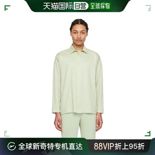 Homme 绿色蝙蝠袖 Miyake 男士 Issey 衬衫 香港直邮潮奢 Plisse