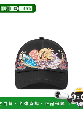 香港直邮VERSACE 男士帽子 10107461A151465B020 AW2025 黑色