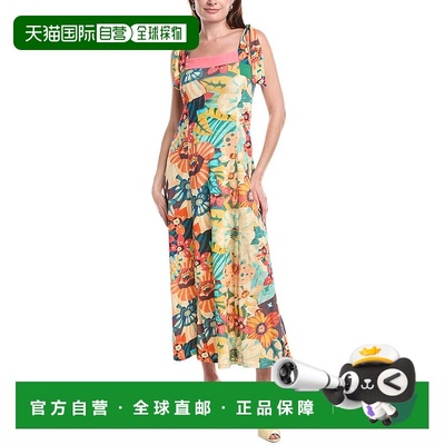 自营 ALDO MARTINS Tours Midi Dress - yellow 美国奥莱直发