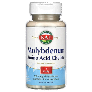 香港直发Kal钼氨基酸螯合物片剂素食易于吸收营养补充健康100片