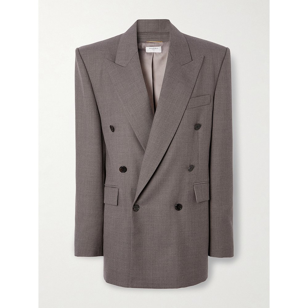 Saint Laurent 圣罗兰 女士 双排扣羊毛西装外套 823616Y2J02