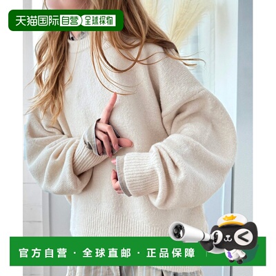 1h可退 日本直邮Classical Elf 女士宽松茧型拼色针织衫 ce102015