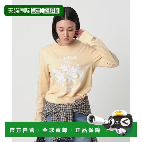 日本直邮BEAUTY&YOUTH UNITED ARROWS WAVE UNION印花长袖T恤