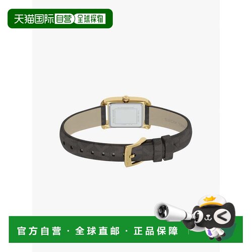 自营michael kors迷你梦露金色调及品牌标识表带腕表-金色 美国奥