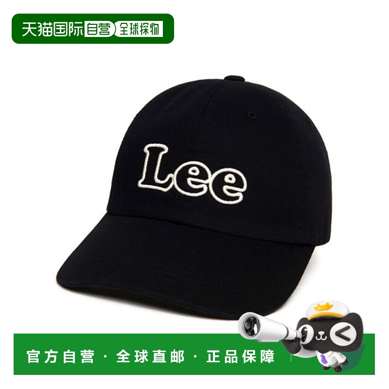 韩国直邮LEE LEE 复古徽标棉质棒球帽 B1 LE2503CA15 BK BE