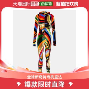 Emilio Pucci 璞琪 香港直邮潮奢 女士Iride 印花天鹅绒连衣裤