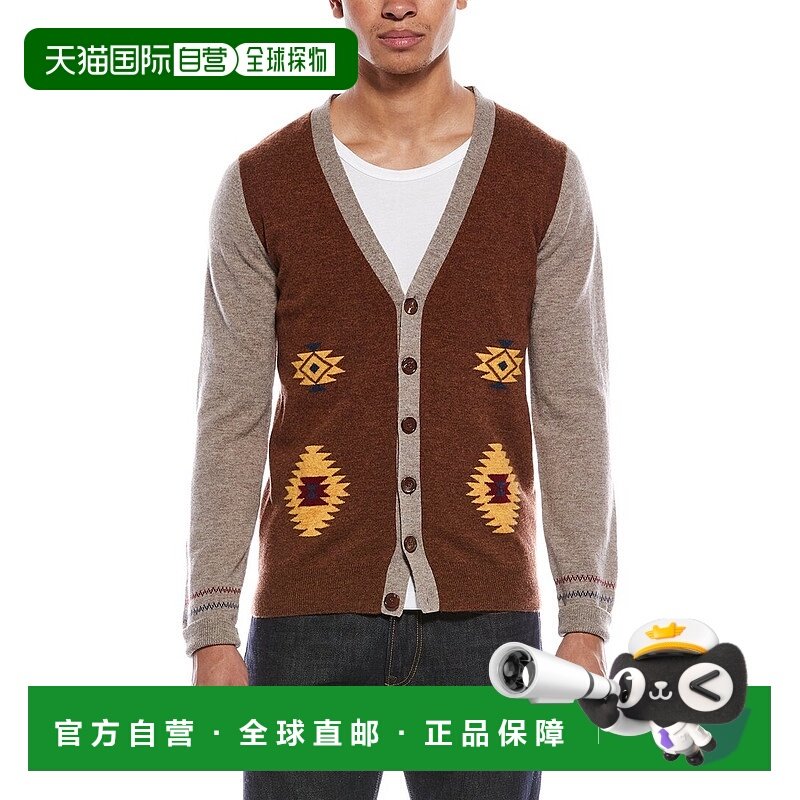 自营Brodie Cashmere Navajo Wool & Cashmere-Blend Cardigan -