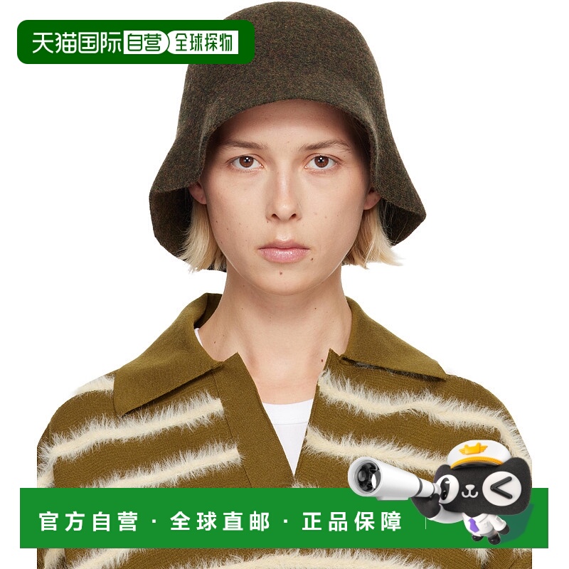 香港直邮A.P.C. 女士 卡其色 Cloche 渔夫帽 WOASQM24111
